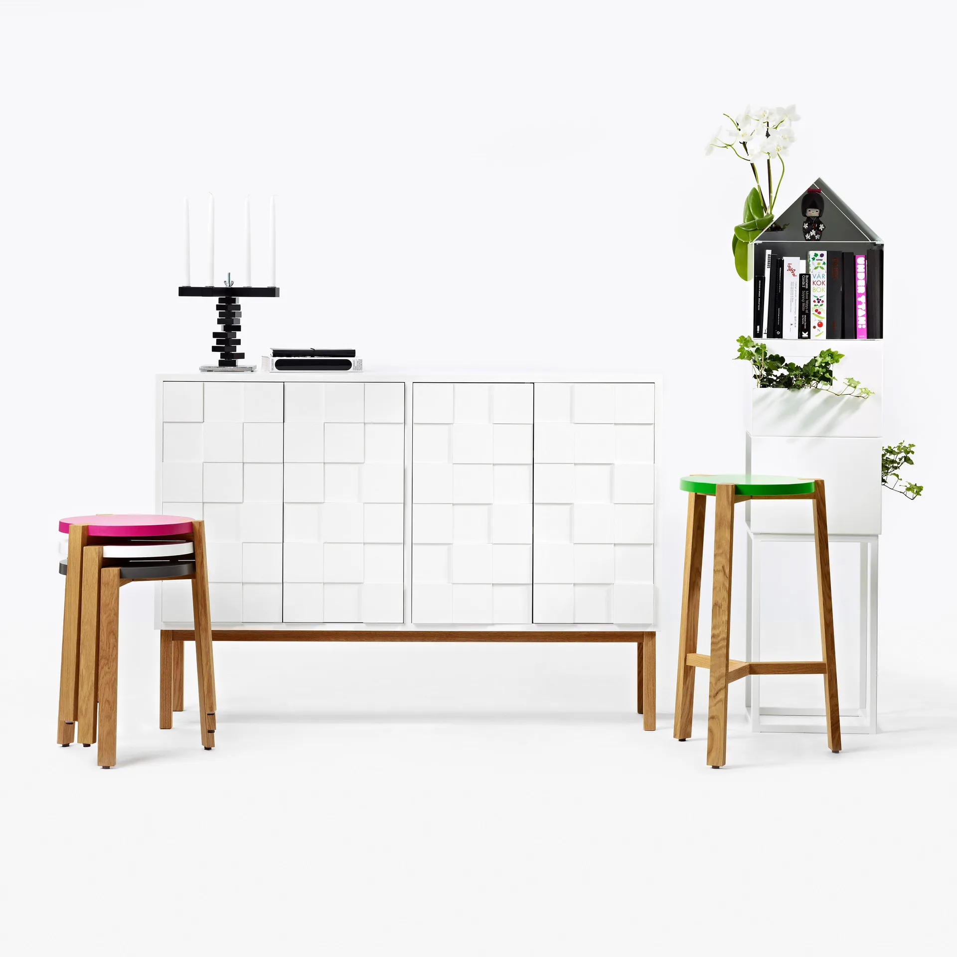 Ντουλάπι, Collect, 2010, χαμηλό, Δρυς λαδωμένη λευκή A2