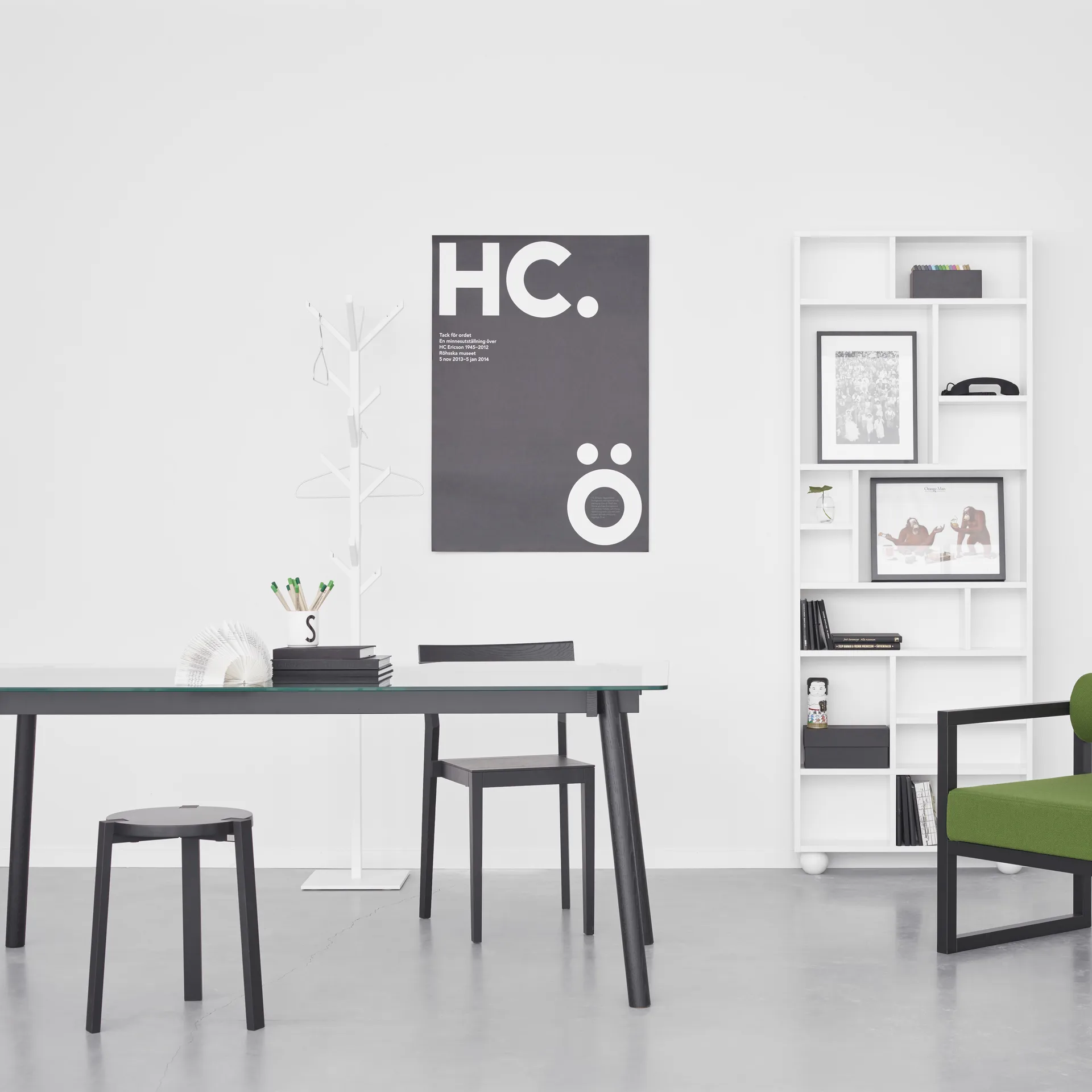 Τραπεζαρία Corners, Λαδωμένη λευκή δρυς, γυαλί A2