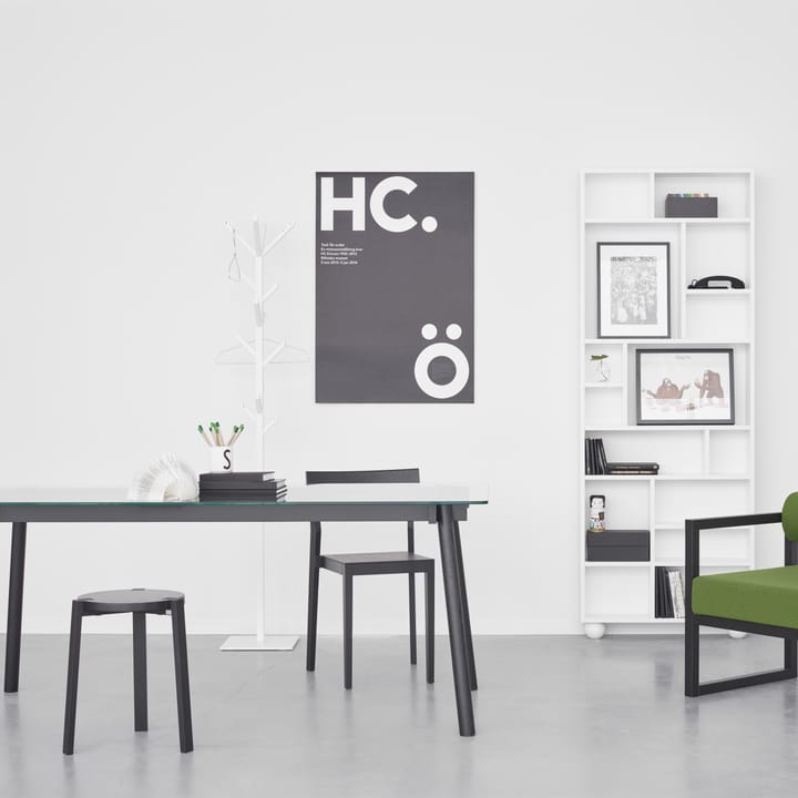 Τραπεζαρία Corners, Λαδωμένη λευκή δρυς, γυαλί A2