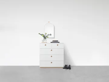 Echo επιτοίχιος καθρέφτης - Λευκό, 43x63 εκ. - A2