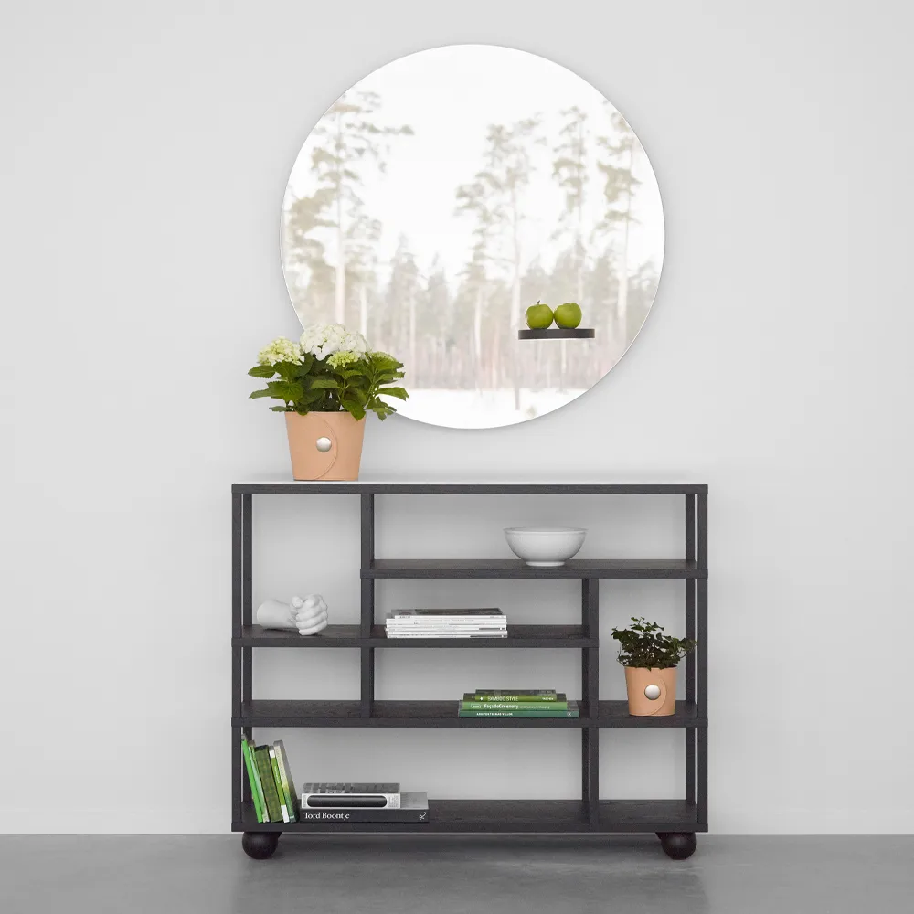 Γλάστρα, Hug, Ανοιχτό καφέ, ύψος 12 εκ ø14 εκ A2