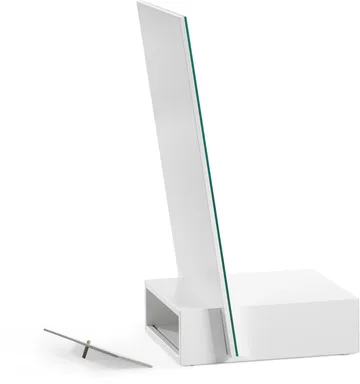 Me επιτραπέζιος καθρέφτης με αποθήκευση - Λευκό, 34x57x30 εκ. - A2