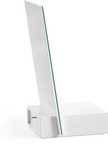 Me επιτραπέζιος καθρέφτης με αποθήκευση - Λευκό, 34x57x30 εκ. - A2