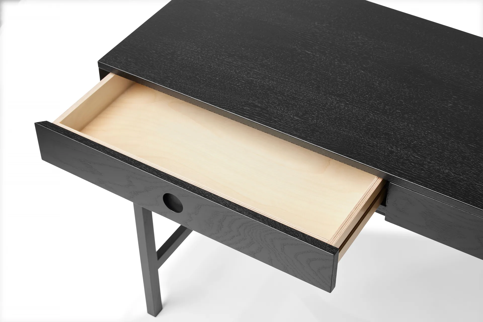 Mind γραφείο, Μαύρη βαμμένη δρυς, 118x74x44 εκ. A2