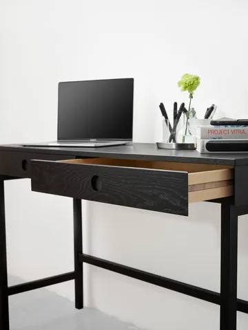 Mind γραφείο - Μαύρη βαμμένη δρυς, 118x74x44 εκ. - A2