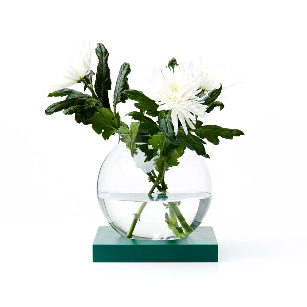 Διακοσμητικά χώρου, Δρυς χρωματισμένη πράσινη, γυαλί A2