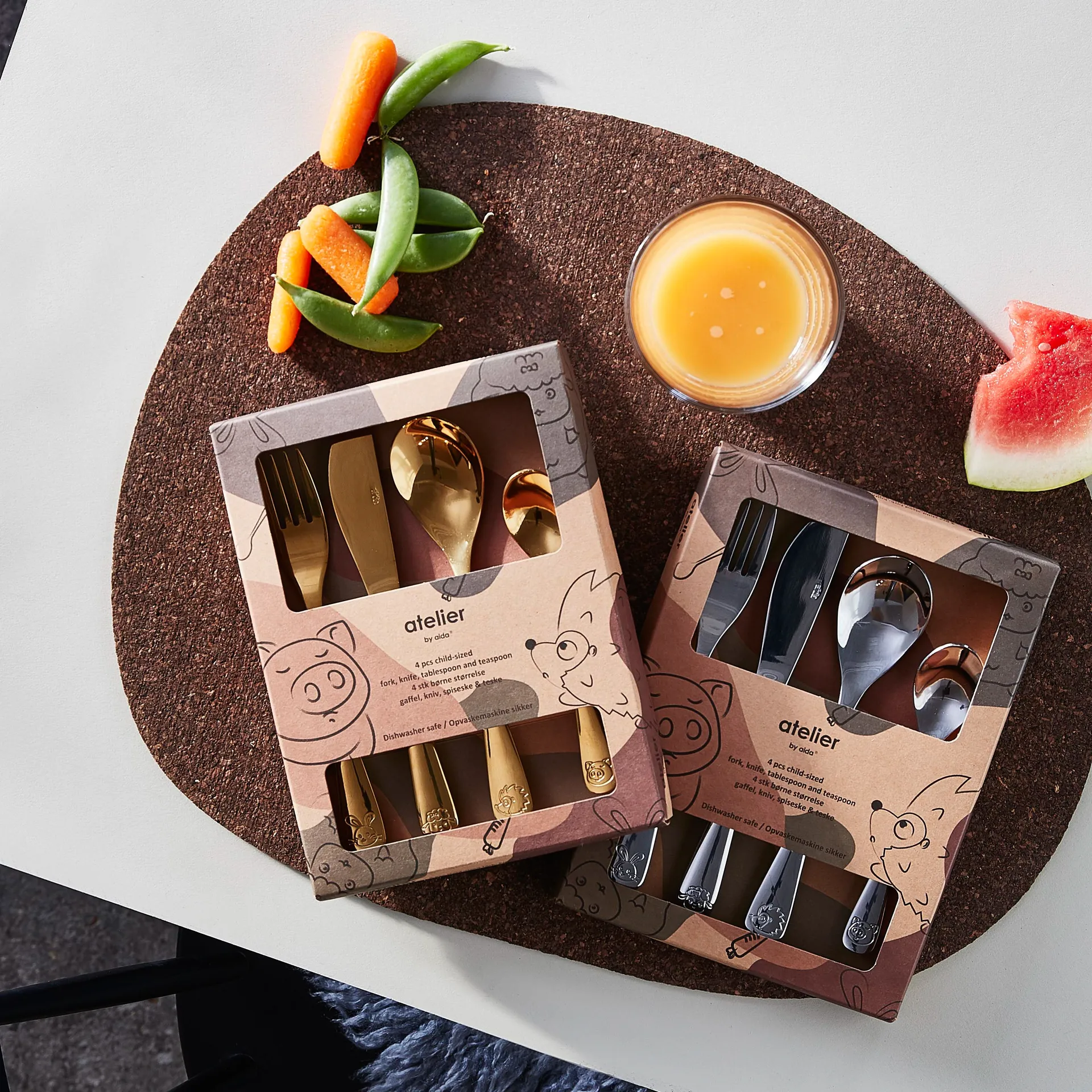 Aida παιδικά μαχαιροπιρουνα 4 τεμάχια, Ατσάλι Aida