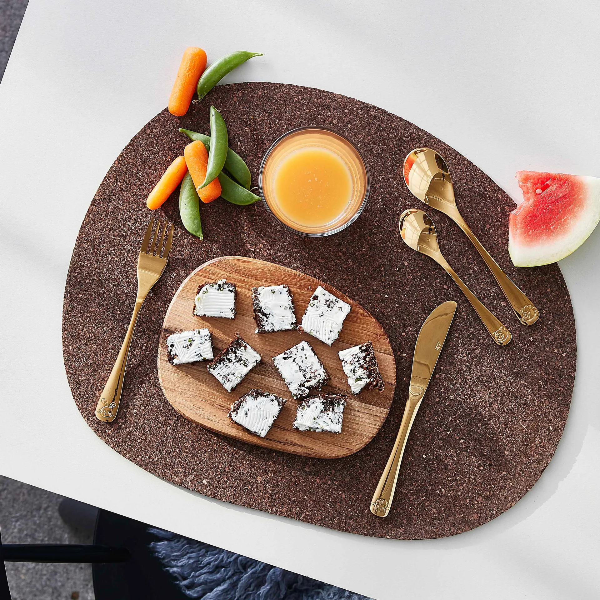 Aida παιδικά μαχαιροπιρουνα 4 τεμάχια, Χρυσαφί Aida