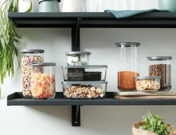 Café βάζο αποθήκευσης με καπάκι 1 l - Διαφανές - Aida