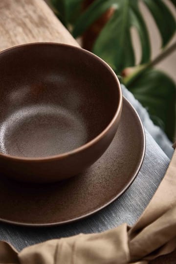 Ceramic Workshop μικρό πιάτο Ø19.5 cm - Κάστανο-ματ καφέ - Aida