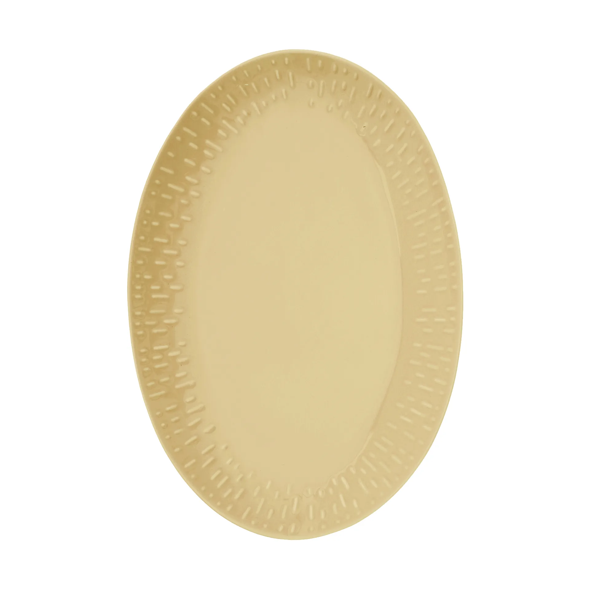 Confetti οβάλ πιατέλα, Mustard, 25,5x36 cm Aida
