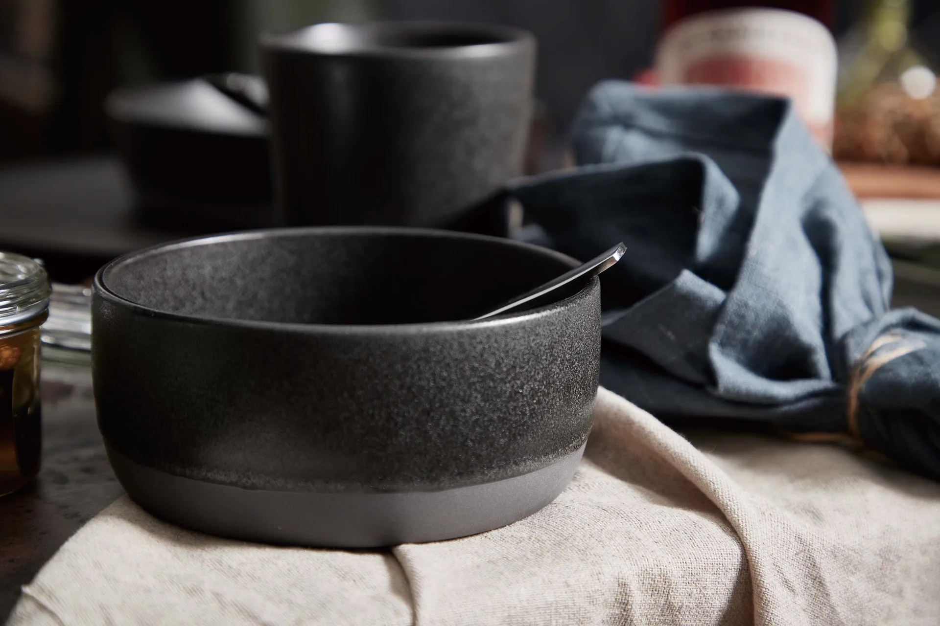 Raw μπολ Ø13.5 cm., Τιτάνιο μαύρο Aida