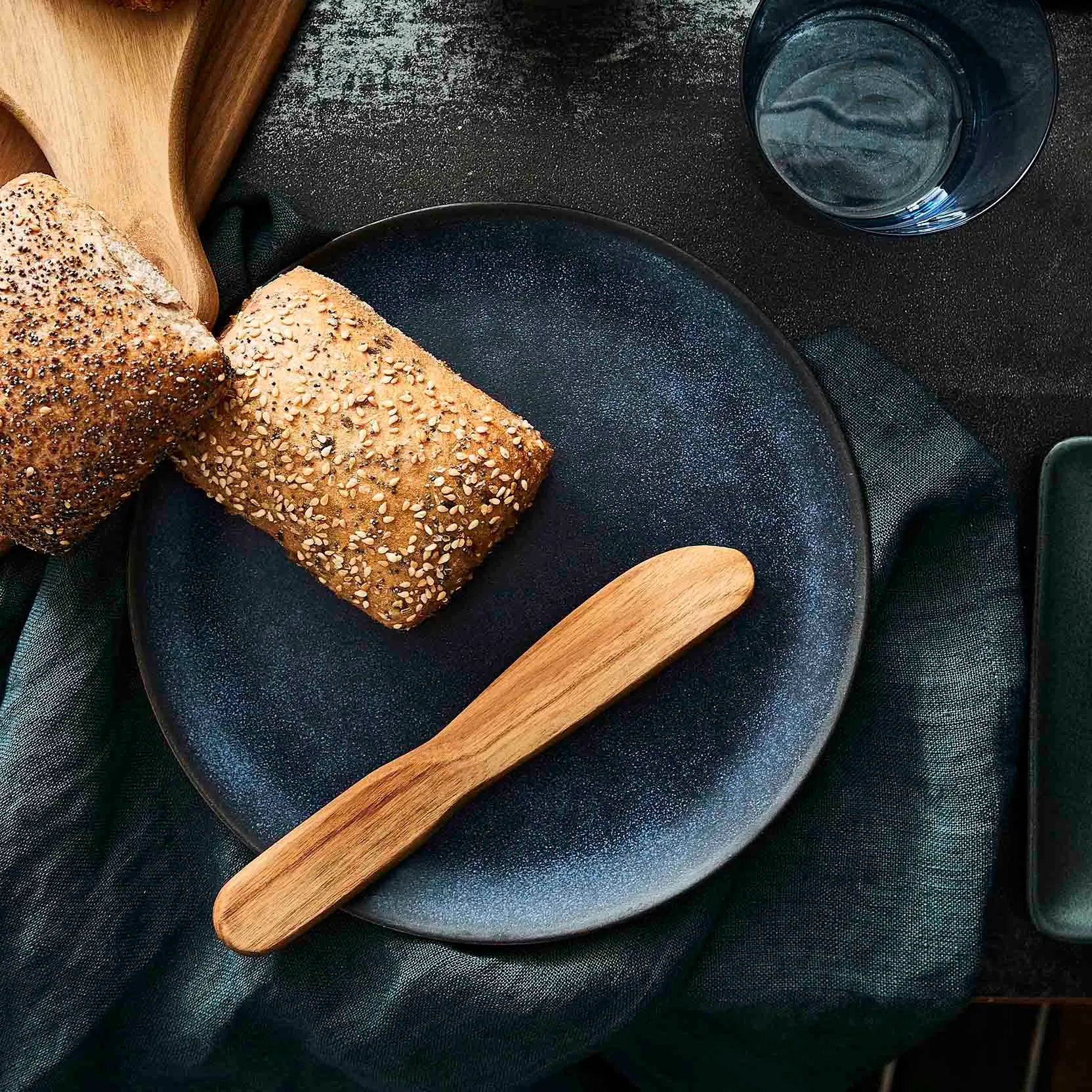 Raw πιάτο Ø 20 cm, Μπλε τα μεσάνυχτα Aida