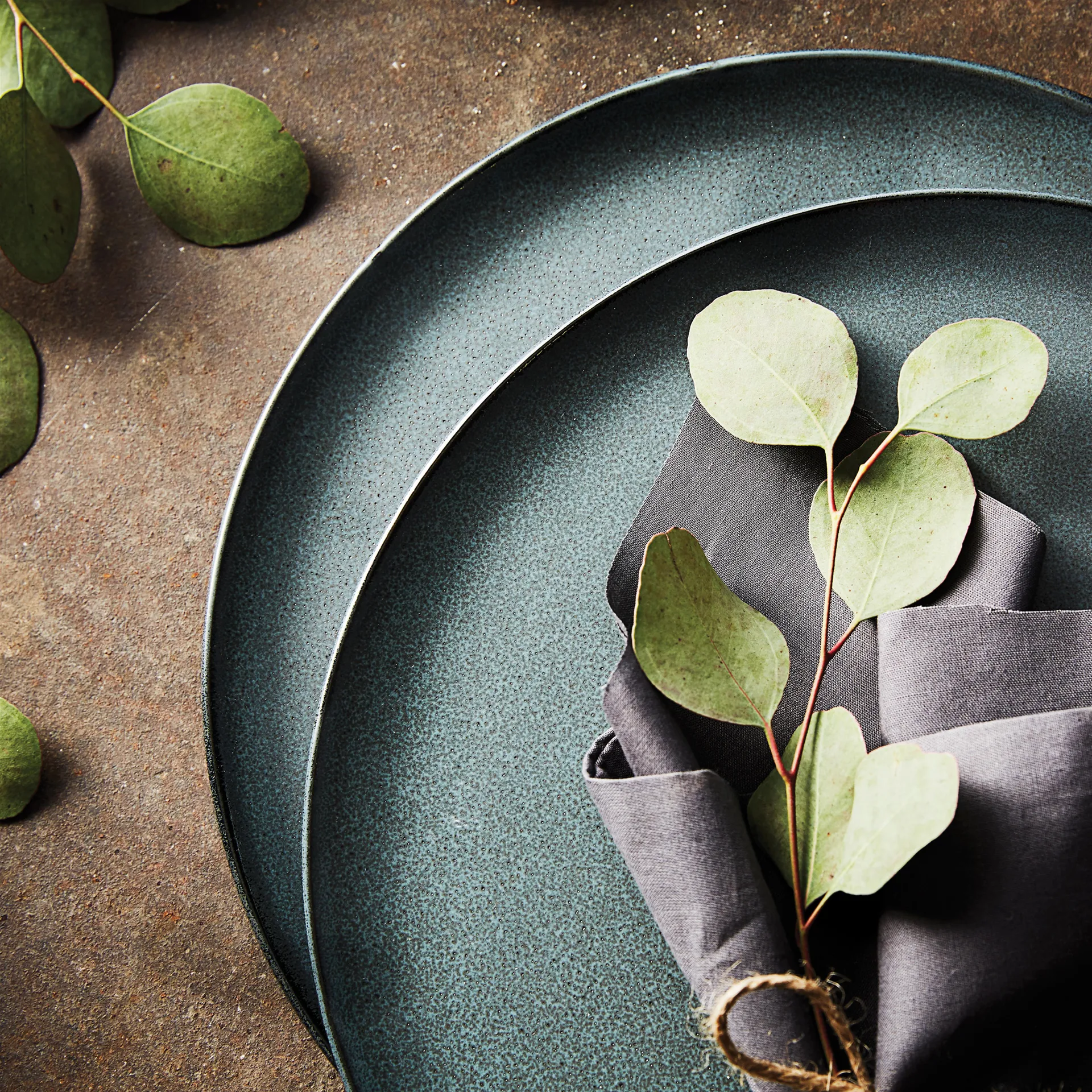 Raw πιάτο Ø 20 cm, Βορεινό πράσινο Aida