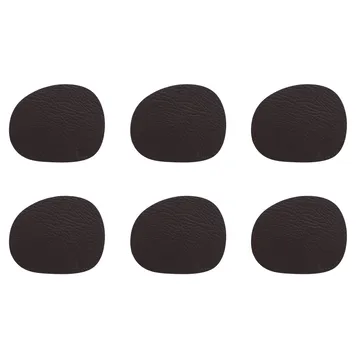 Raw σουβέρ δερμάτινο συσκευασία 6 τεμαχίων - καφέ, βούβαλος (καφέ) - Aida