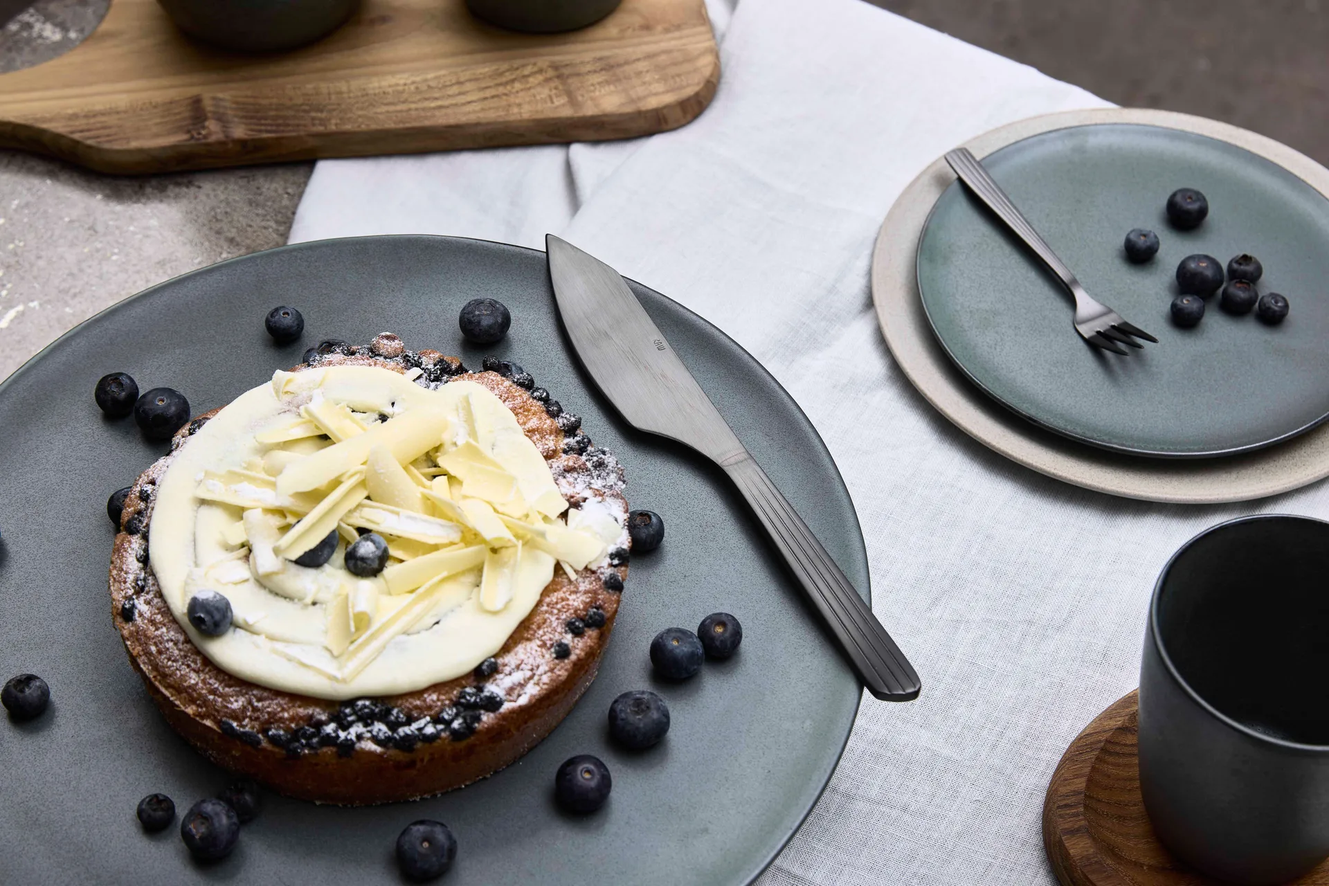 Raw μαχαίρι τούρτας, Μαύρο matt Aida