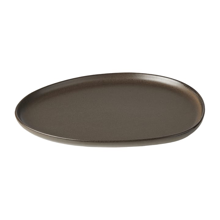 Raw Organic πιάτο 24x21 εκ, Metallic Brown Aida