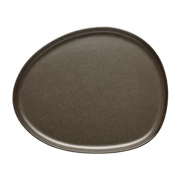 Raw Organic πιάτο 24x21 εκ - Metallic Brown - Aida