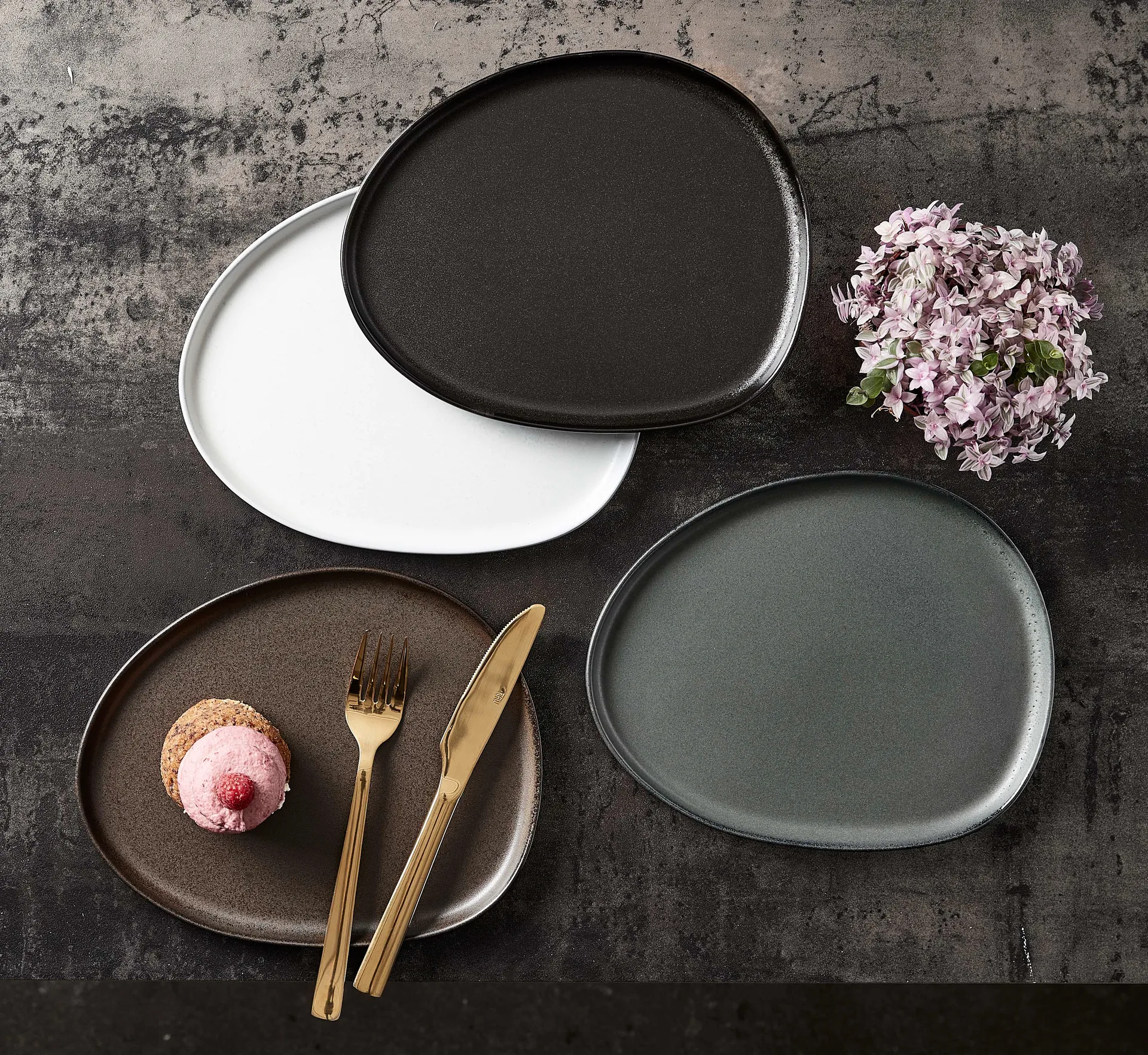 Raw Organic πιάτο 24x21 εκ, Northern Green Aida