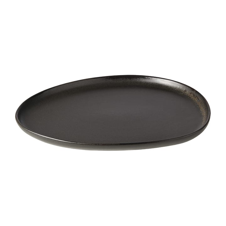 Raw Organic πιάτο 24x21 εκ, Titanium Black Aida