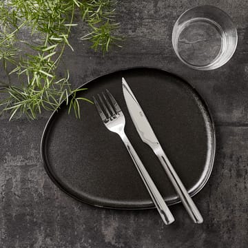 Raw Organic πιάτο 24x21 εκ - Titanium Black - Aida
