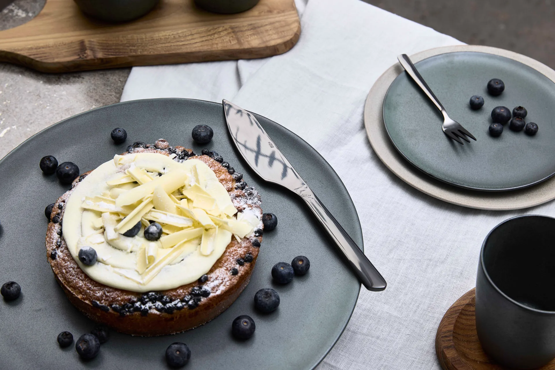 Raw μαχαίρι τούρτας, Μαύρο γυαλιστερό Aida