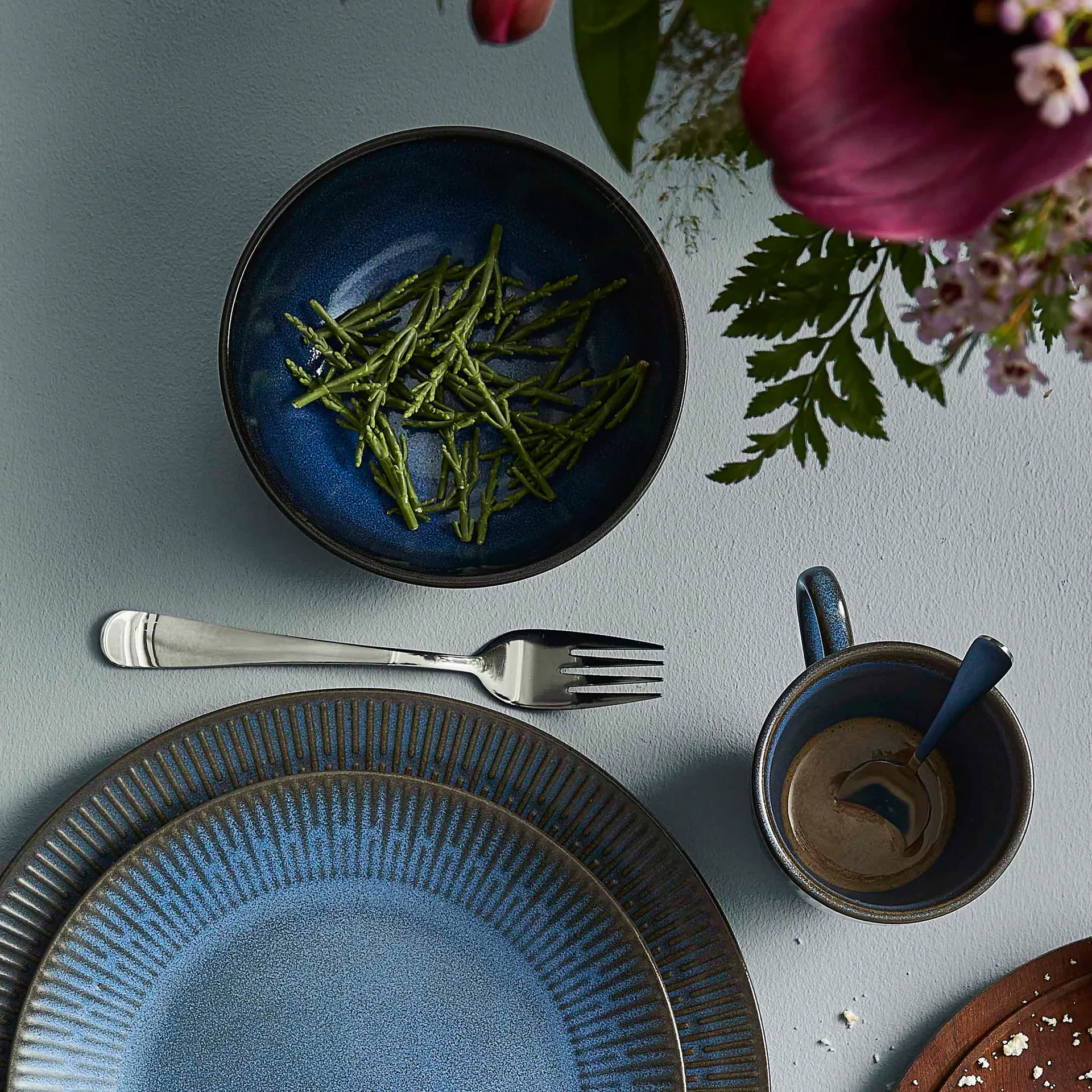 Relief μπολ: Ø 14 cm., μπλε Aida