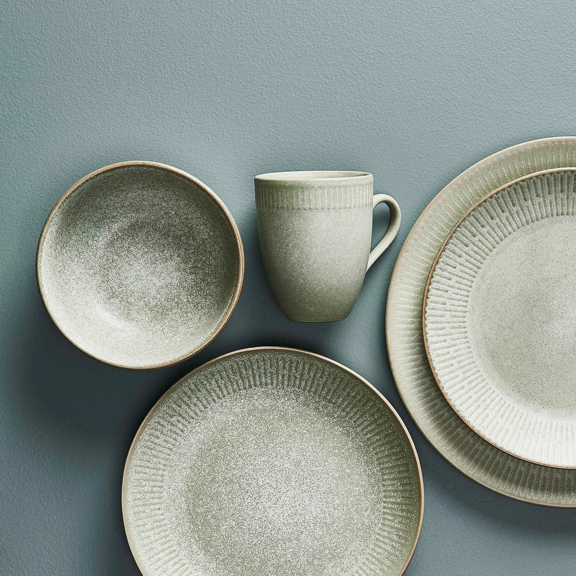 Relief μπολ: Ø 14 cm., πράσινο Aida