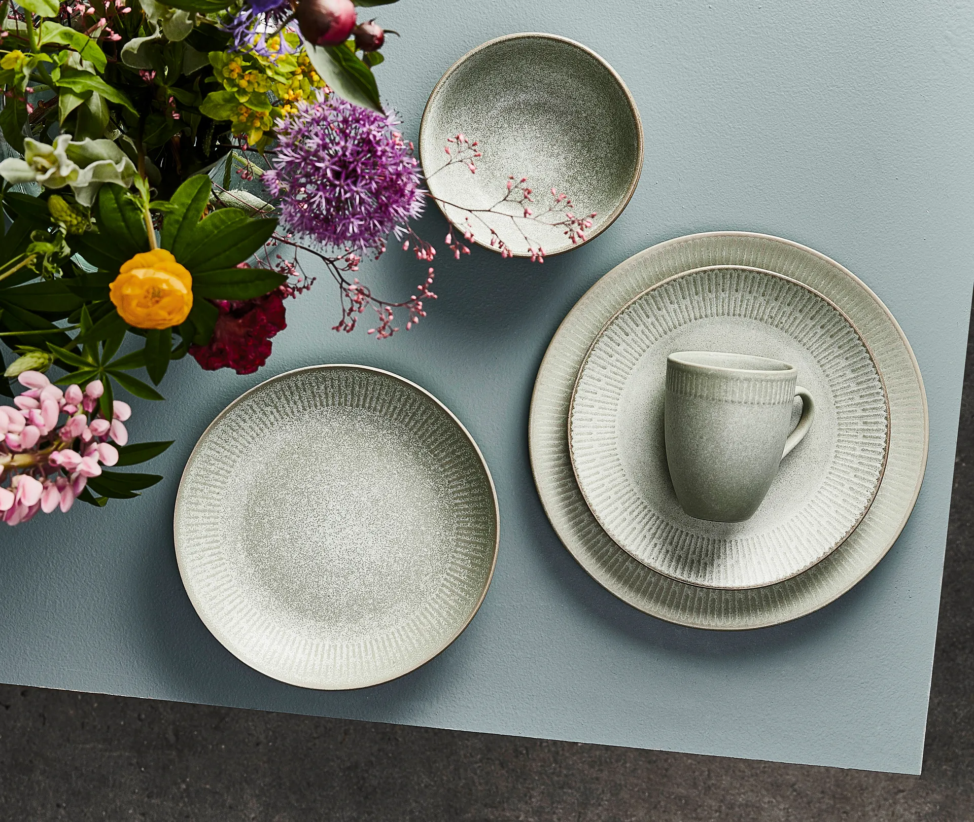 Relief πιάτο 22 cm, πράσινο Aida