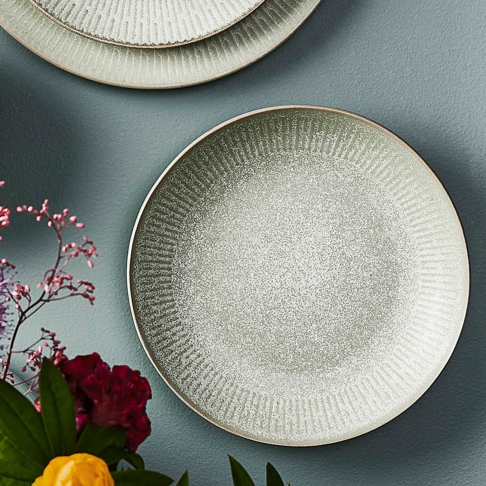 Relief πιάτο σούπας Ø 22 cm, πράσινο Aida