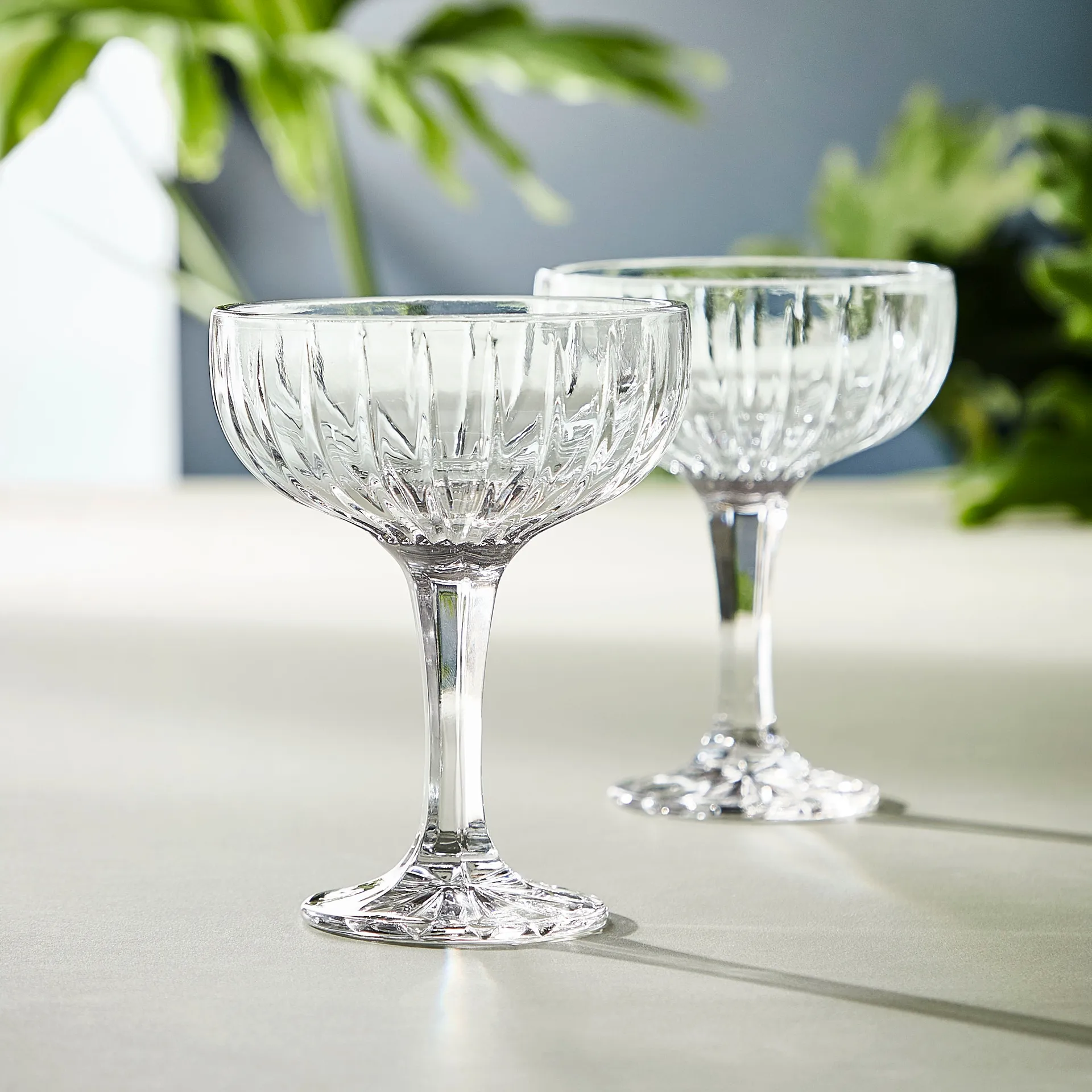 Relief ποτήρια σαμπάνια συσκευασία 4 τεμαχίων, Διαφανές Aida