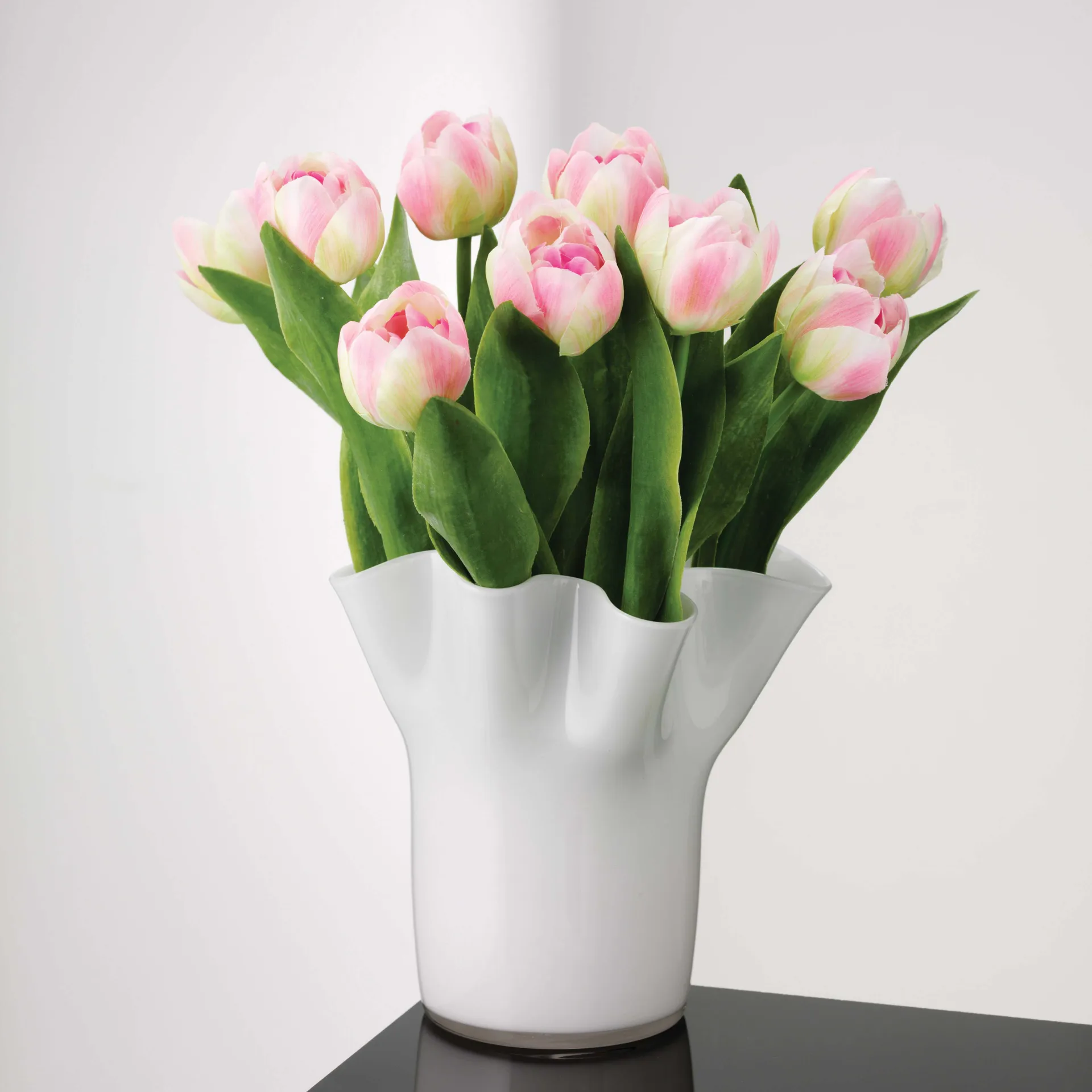 Tulip βάζο 20 cm, λευκό Aida