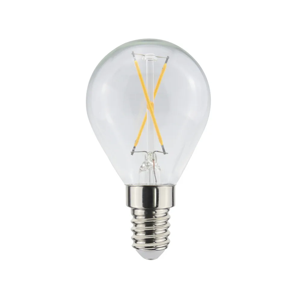 Λάμπα Airam Filament LED , Διαφανές-μη ρυθμιζόμενο-2 νημάτων e14-1w Airam