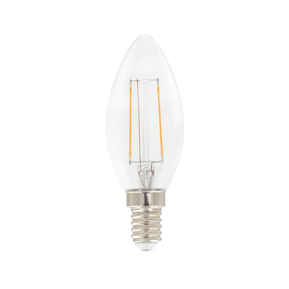 Λάμπα Airam Filament LED C35, Διάφανο με δυνατότητα ρύθμισης φωτεινότητας e14-3w Airam