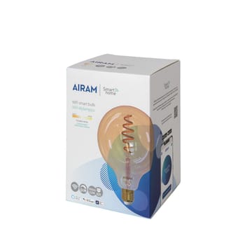 Λαμπτήρας LED Filament Airam Smarta Hem - Amber-125mm-ανακλινόμενο e27-6w - Airam