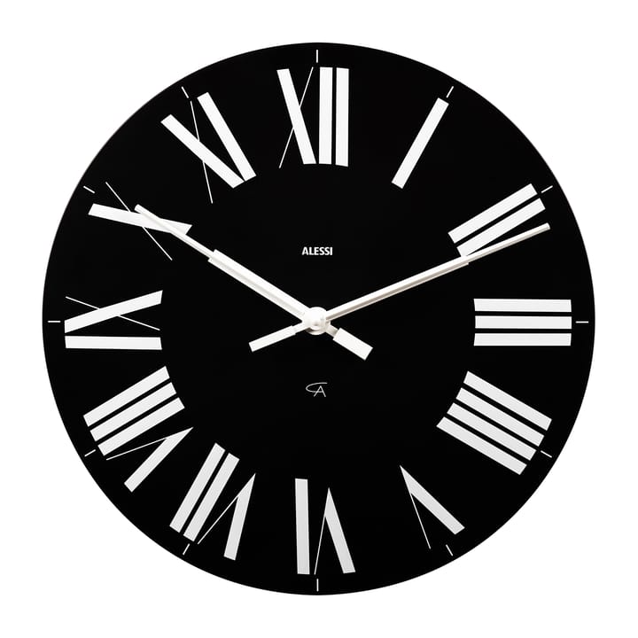 Firenze ρολόι τοίχου Ø36 cm - Μαύρο - Alessi