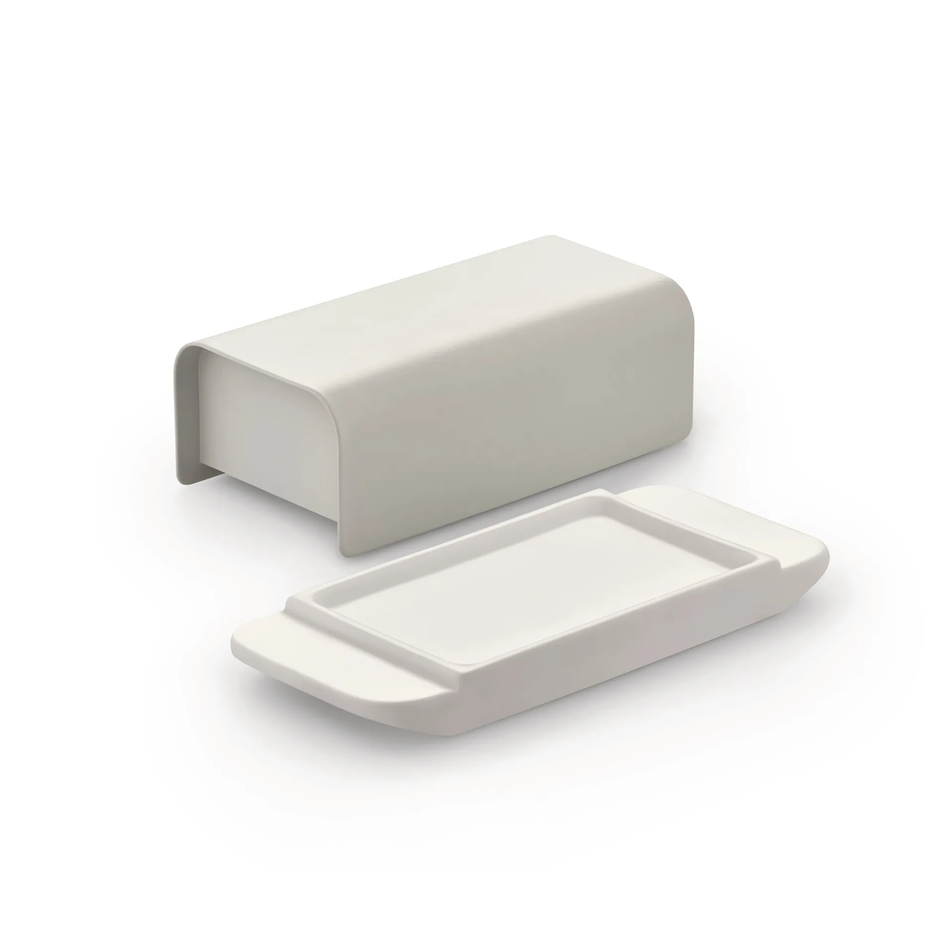 Πιατέλα βουτύρου Mattina 9.5x21 εκ., Warm grey-ανοξείδωτο ατσάλι Alessi