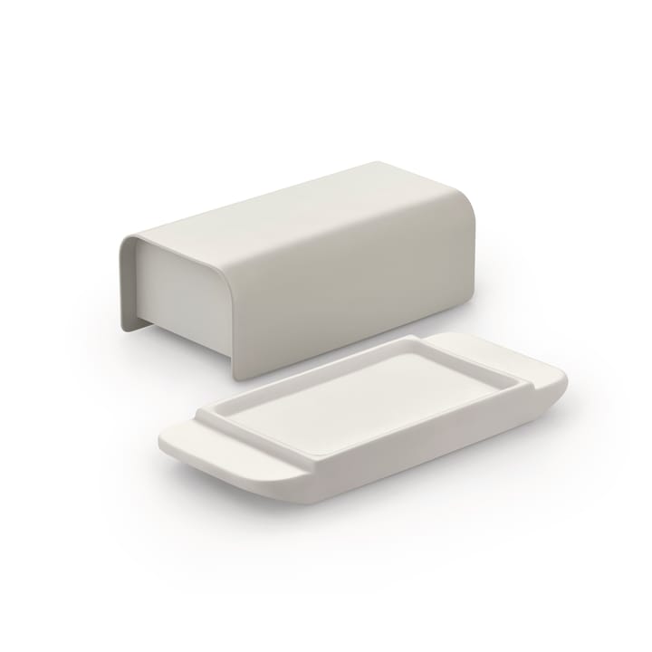 Πιατέλα βουτύρου Mattina 9.5x21 εκ., Warm grey-ανοξείδωτο ατσάλι Alessi