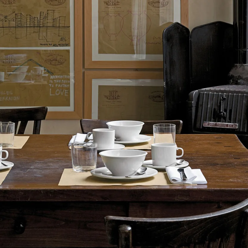 PlateBowlCup πιατάκι για φλιτζάνι τσαγιού, Λευκό Alessi