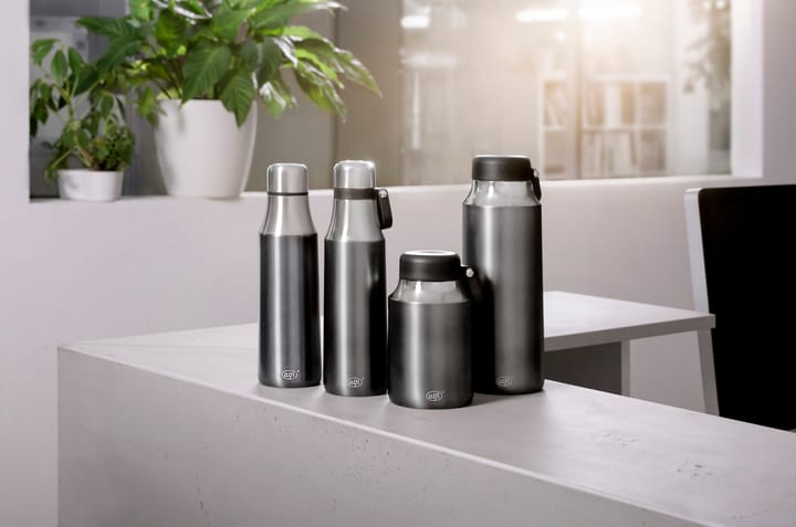City waterbottle double walled 0,5 l, Grey satin Alfi