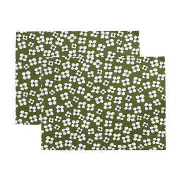 Belle Amie σουπλά 2-pack - Σκούρο πράσινο, 34x45 cm - Almedahls