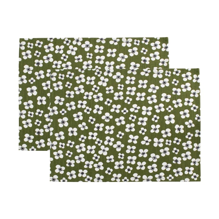 Belle Amie σουπλά 2-pack - Σκούρο πράσινο, 34x45 cm - Almedahls