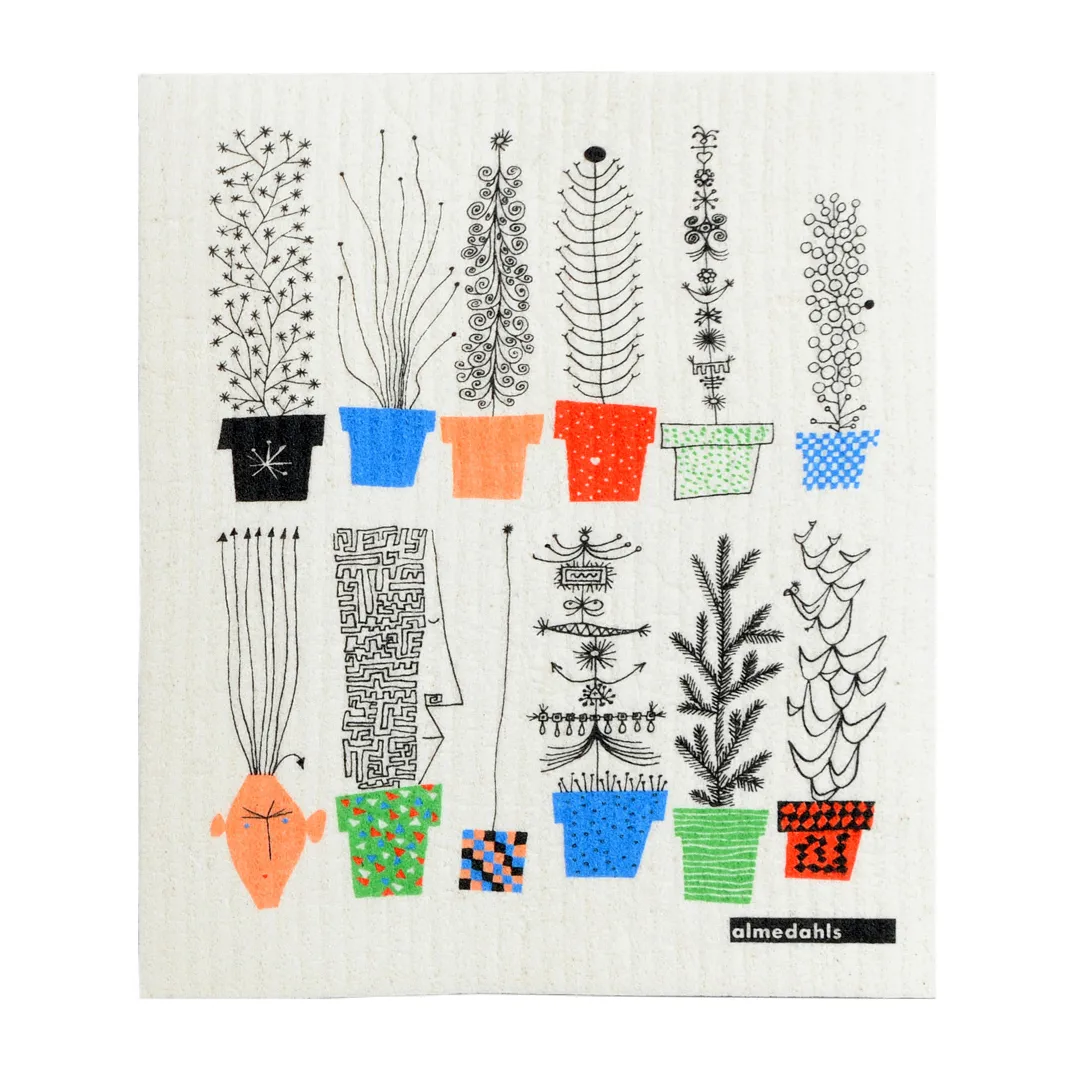 Italiensk flower shelf πετσέτα για πιάτα 18x20 cm, Πολύχρωμο Almedahls