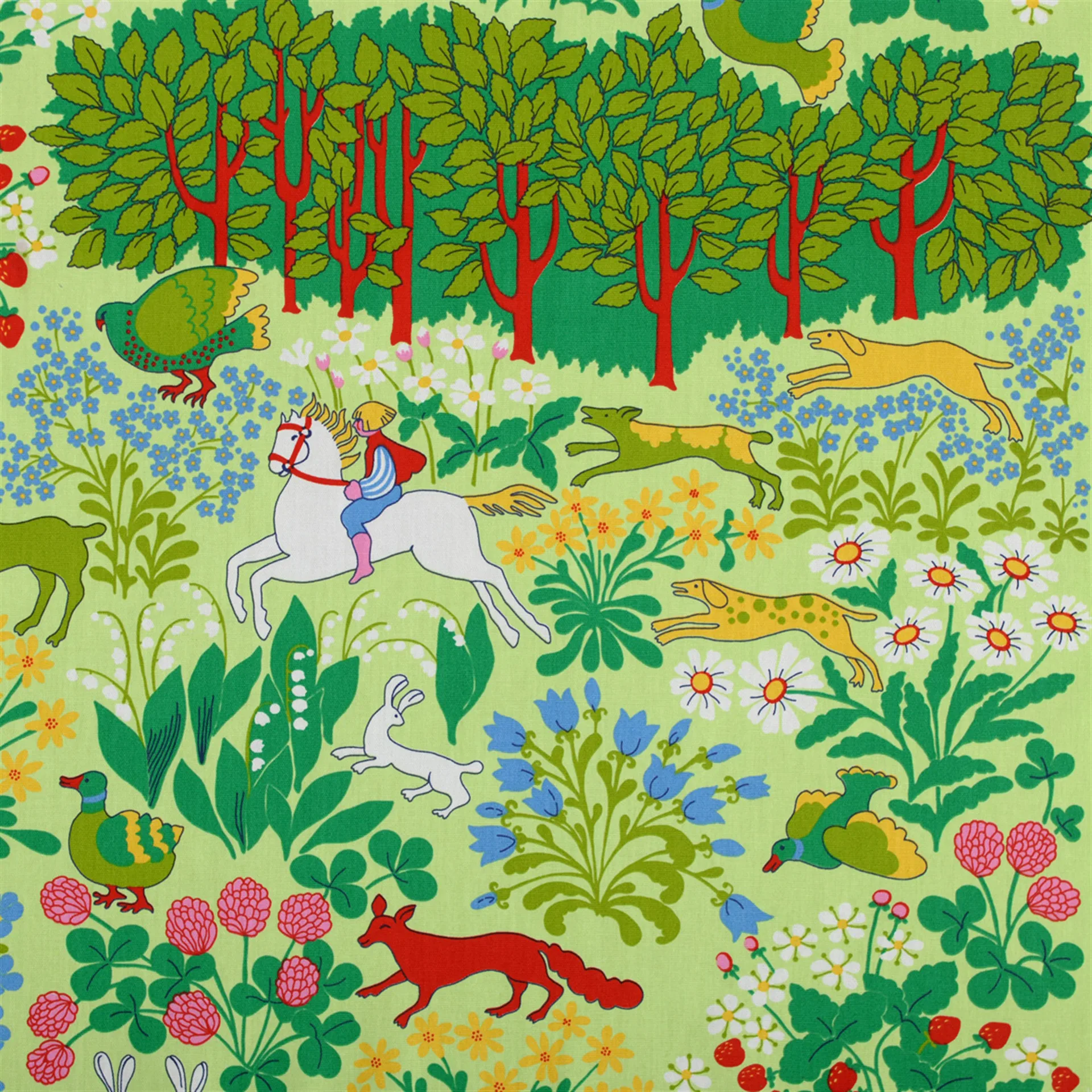 Jakten ύφασμα, πράσινο Almedahls