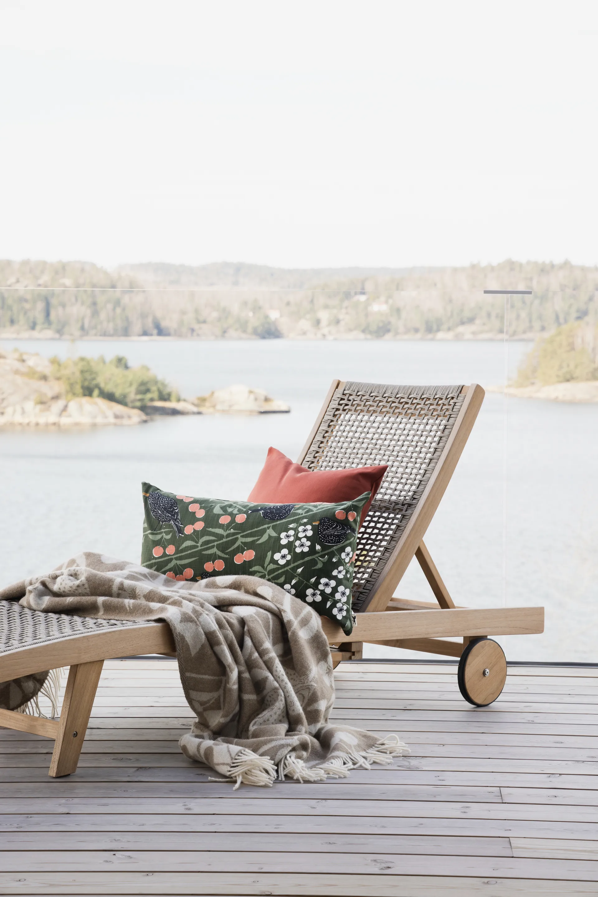 Körsbärsträdgården ριχτάρι 130x170 εκ., Καφέ-offwhite Almedahls