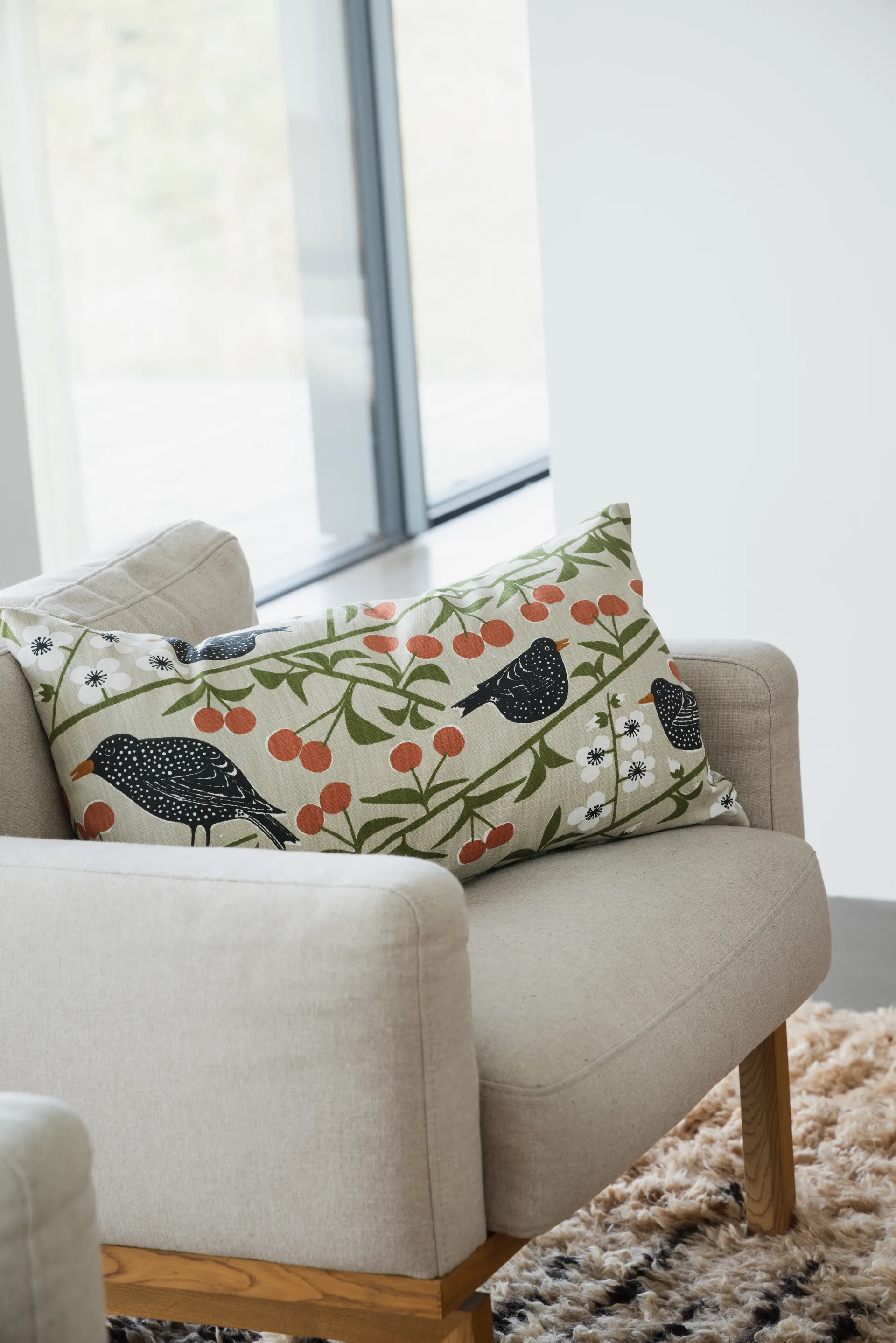 Körsbärsträdgården μαξιλαροθήκη, Μπεζ, 40x70 cm Almedahls