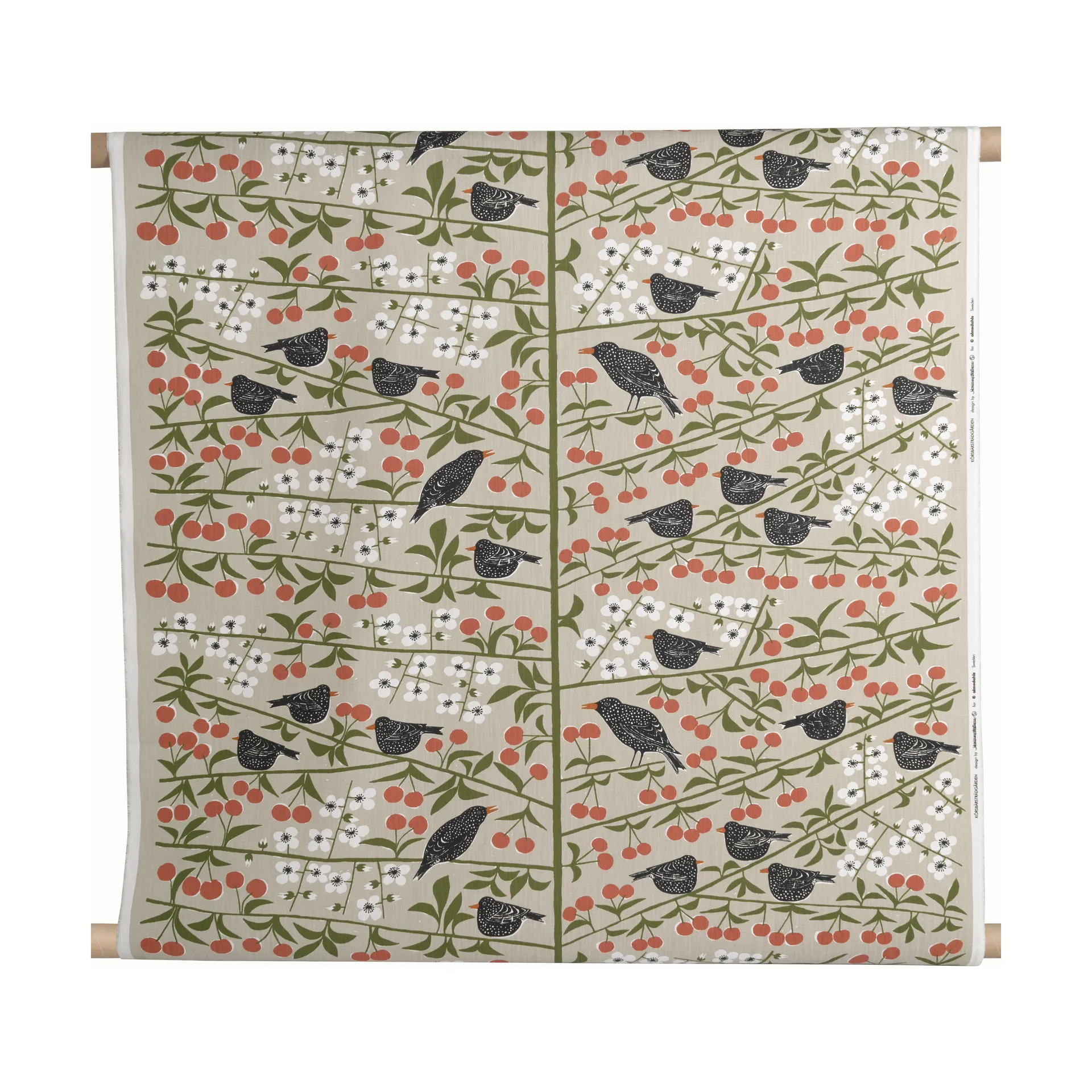 Körsbärsträdgården ύφασμα, Μπεζ Almedahls