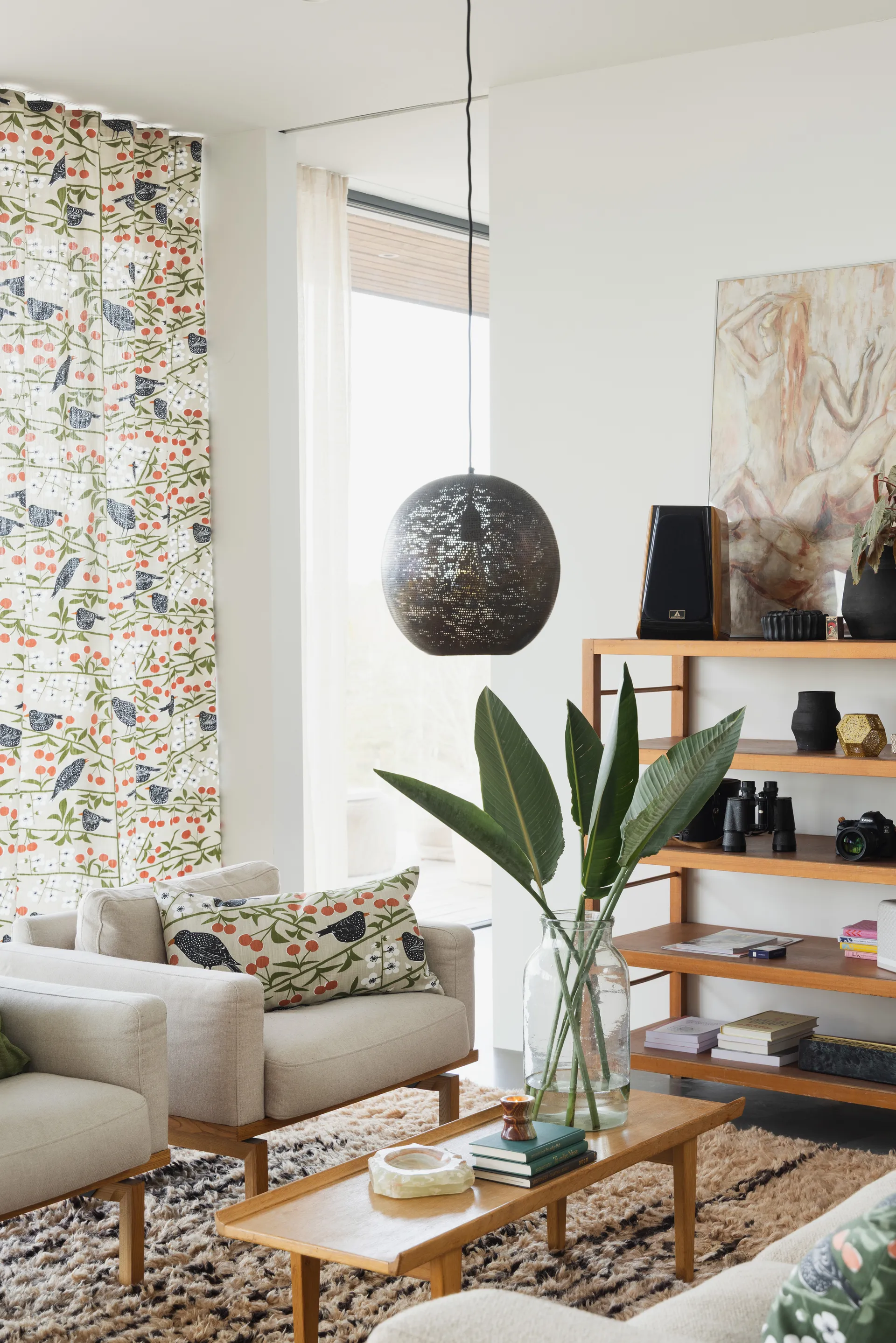 Körsbärsträdgården ύφασμα, Μπεζ Almedahls