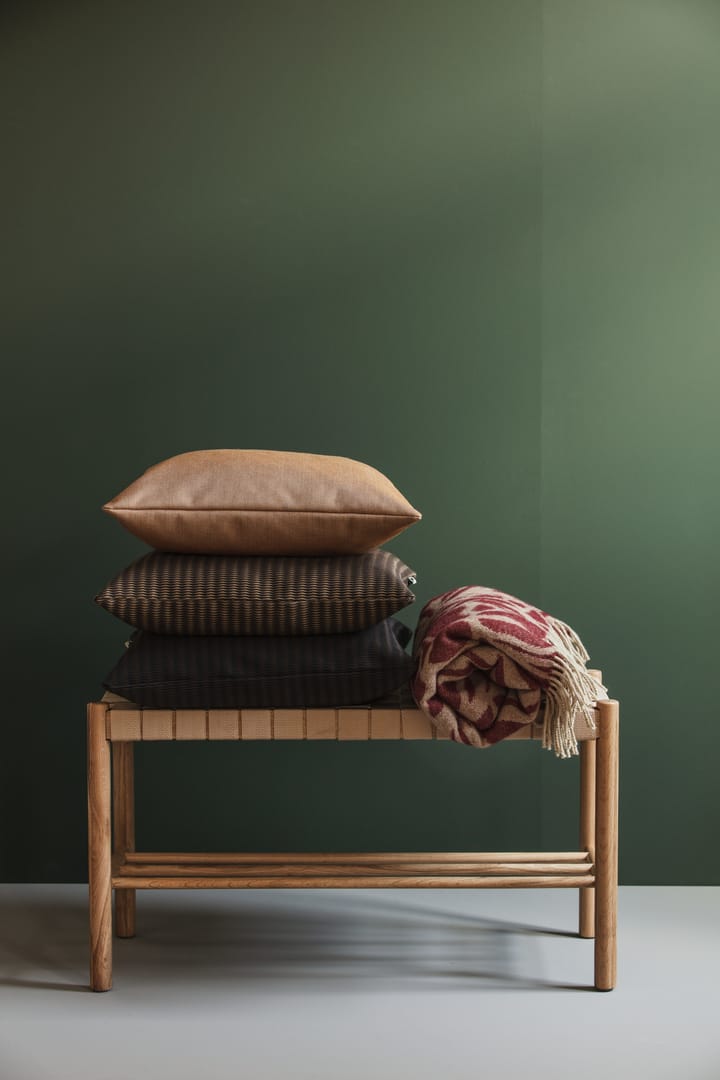 Kotteri πλεκτό ριχτάρι 130x170 cm, Wine red-beige Almedahls