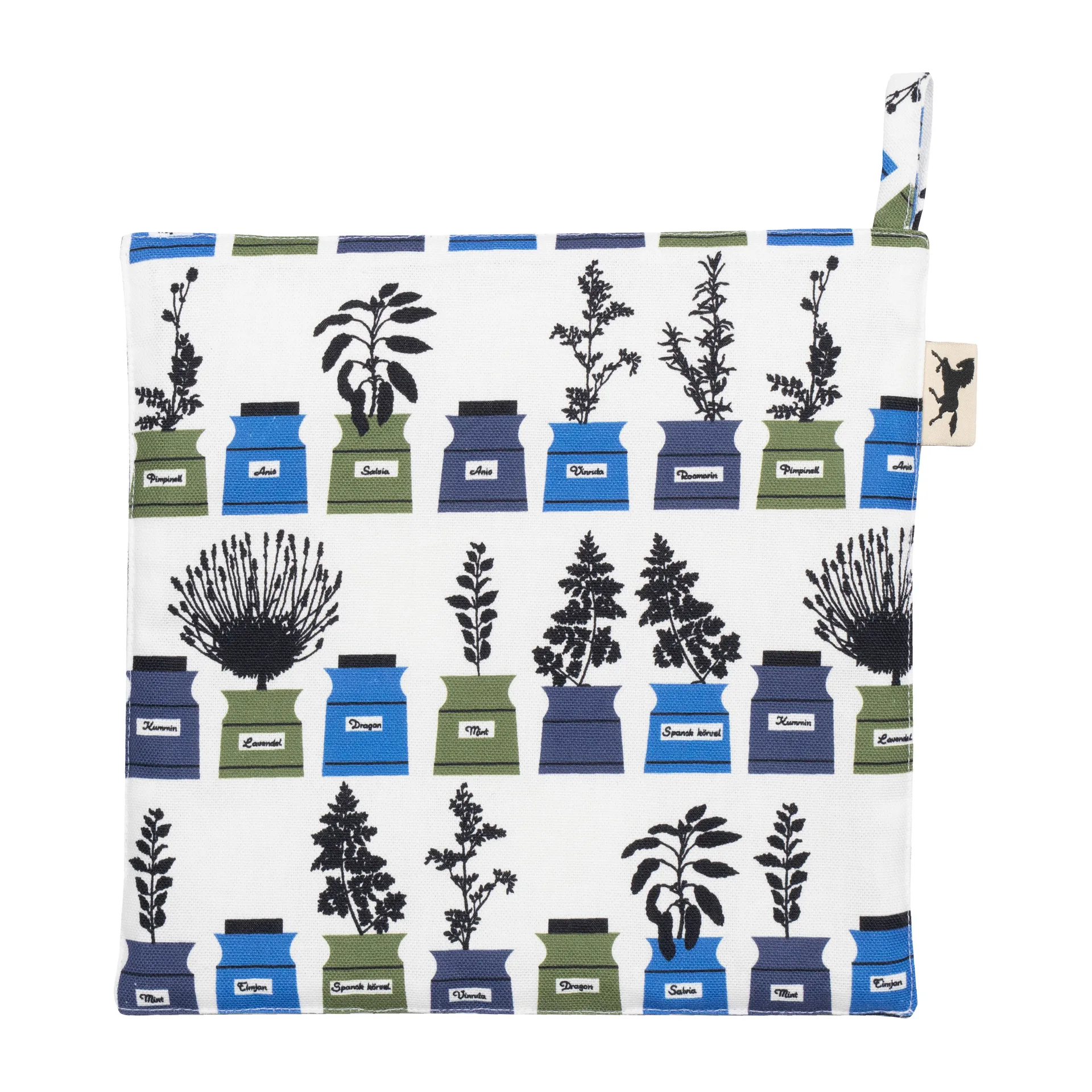 Πιάστρα μικρού μοτίβου απο το ντουλάπι μυρωδικών της Persons, Μπλε Almedahls